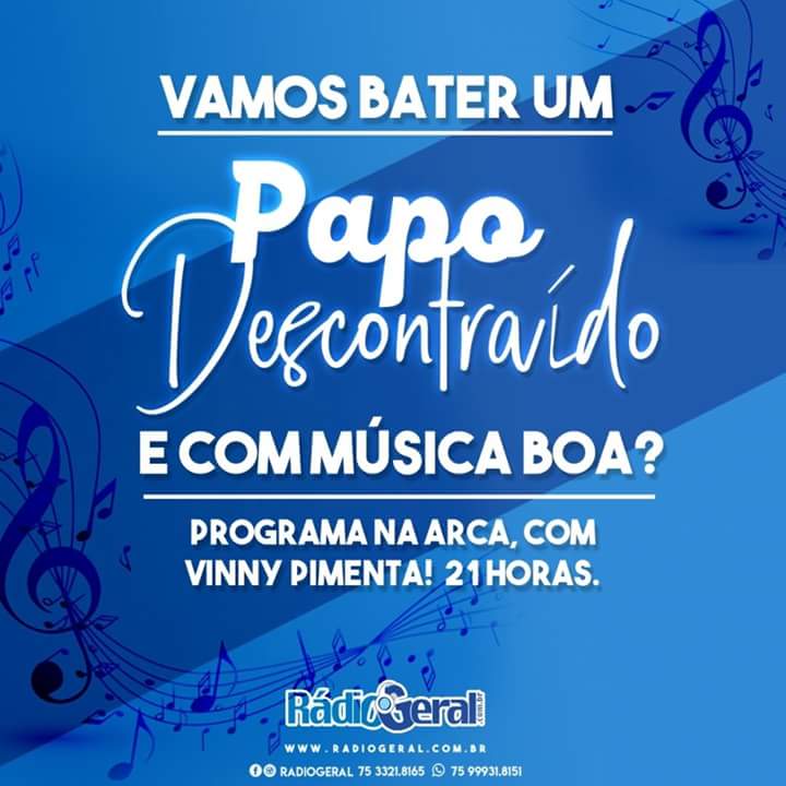 Rádio  Geral apresenta: Programa Na Arca!