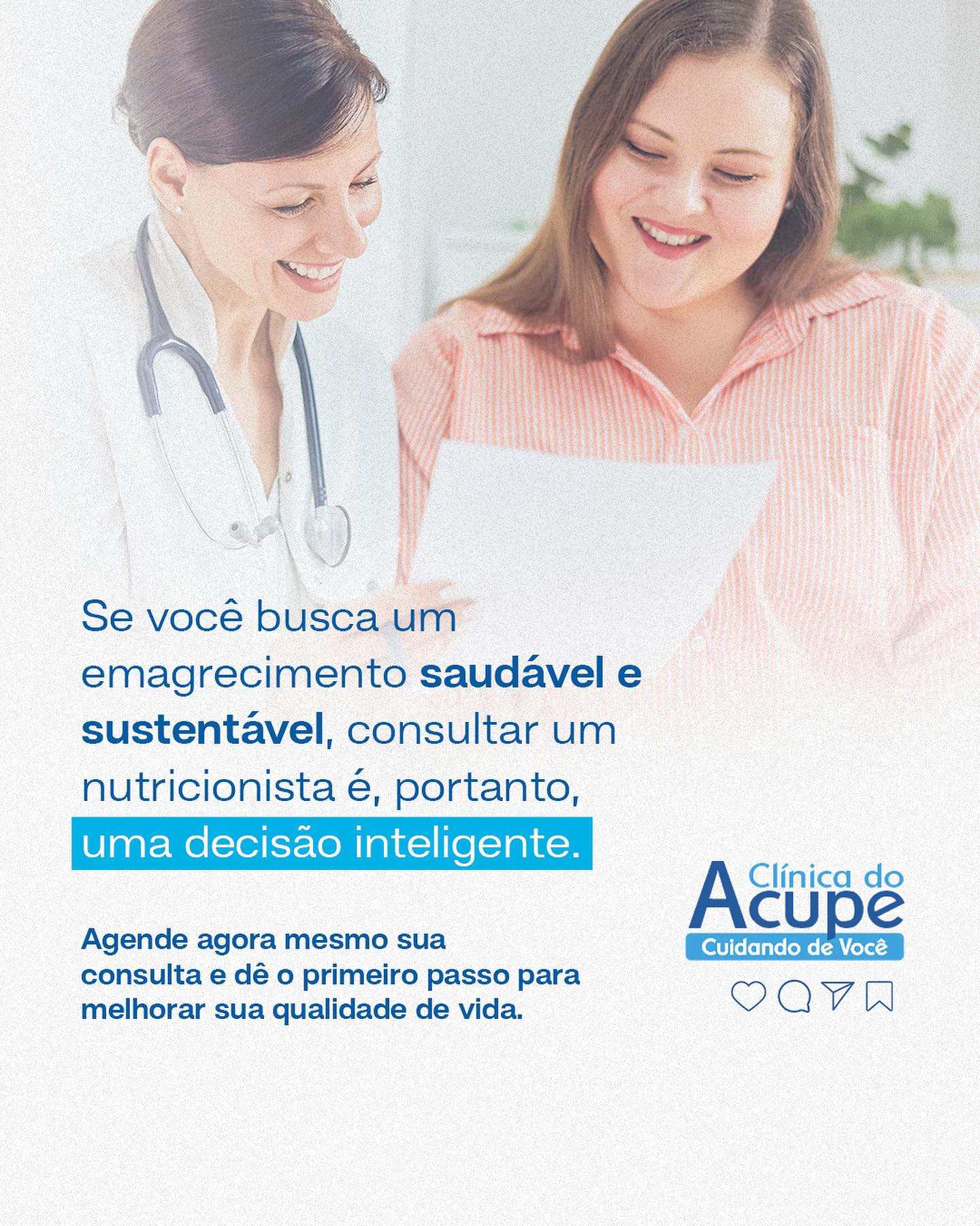 Faça uma escolha consciente e cuide bem do seu corpo.