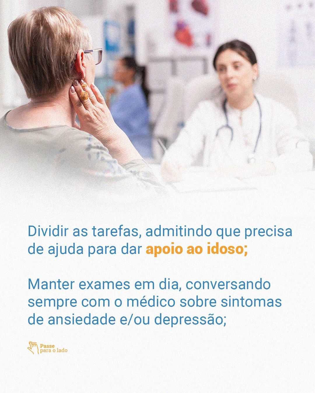 Por vezes, cuidadores de idosos com demência ficam mais suscetíveis a desenvolver problemas de saúde como dores no corpo, depressão e ansiedade. Principalmente quando os pacientes ficam agressivos, não aceitam a situação e/ou são teimosos.