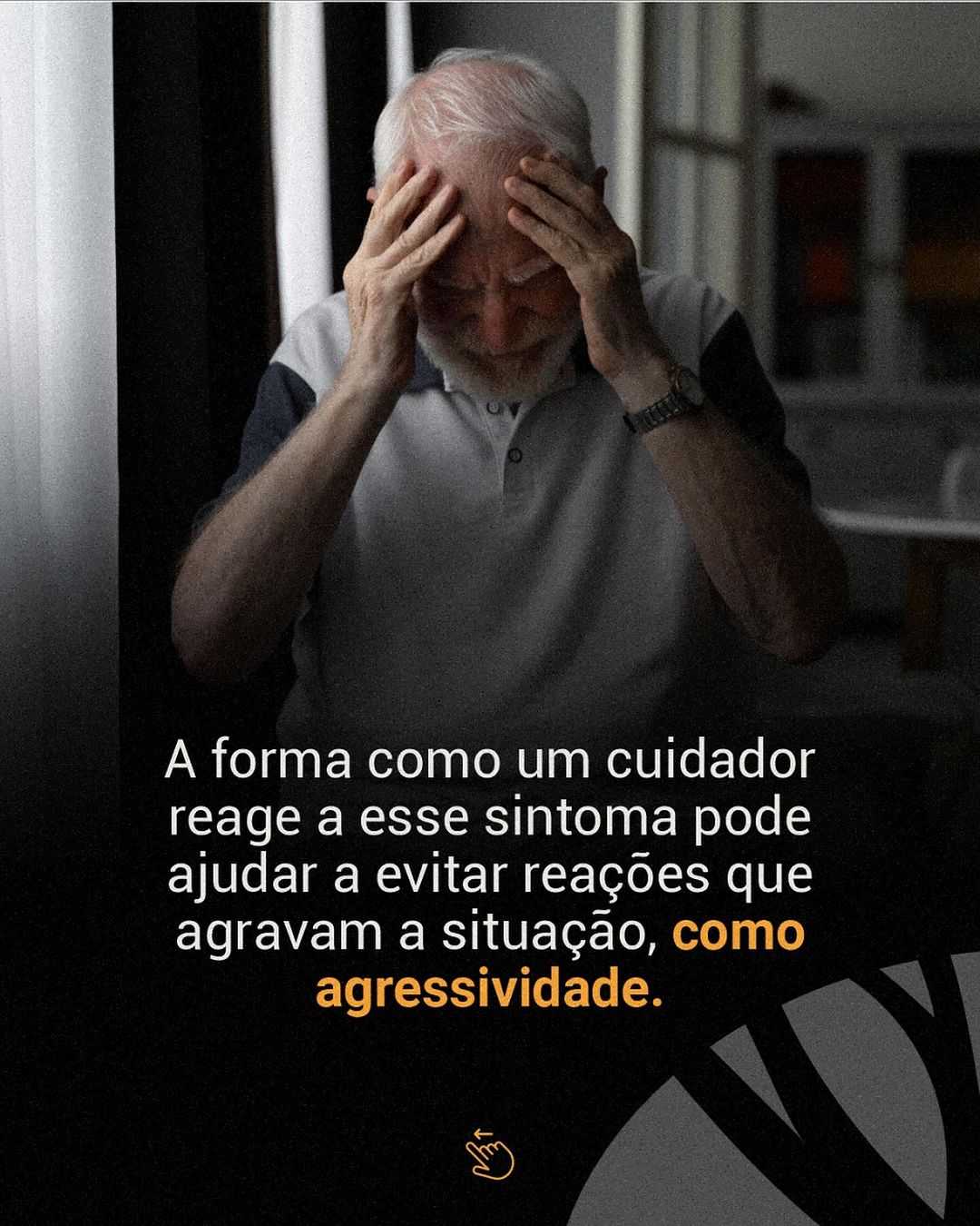 Os delírios podem deixar o idoso andioso, por isso outra ajuda para acalmá-lo é manter um diálogo simples e claro.