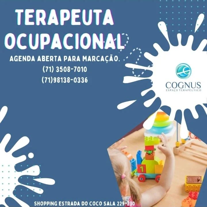 Estamos com agenda aberta para marcação na especialidade Terapia Ocupacional.