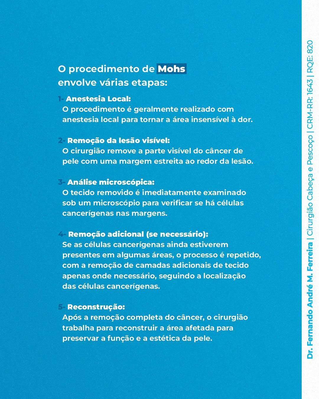 A Cirurgia de Mohs é uma abordagem altamente especializada e precisa para remover o câncer de pele, minimizando a remoção de tecido saudável ao redor da lesão.