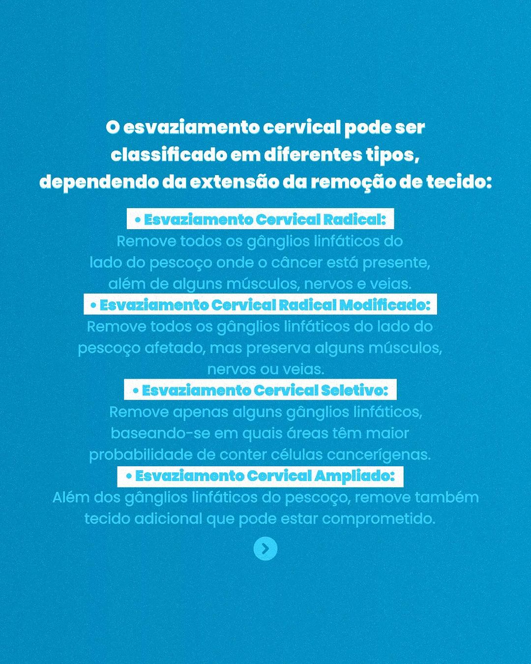 Quando falamos de câncer de cabeça e pescoço, um dos tratamentos importantes é o esvaziamento cervical.