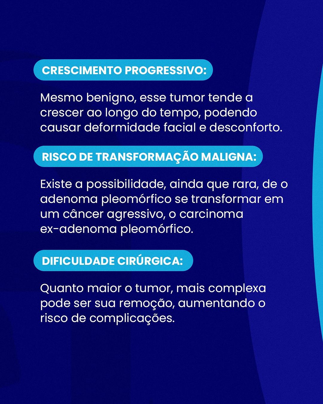 Quando se trata de tumores nas glândulas salivares, o adenoma pleomórfico é o tipo benigno mais comum.