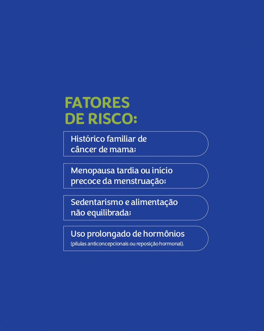 Outubro é o mês de conscientização sobre o câncer de mama.