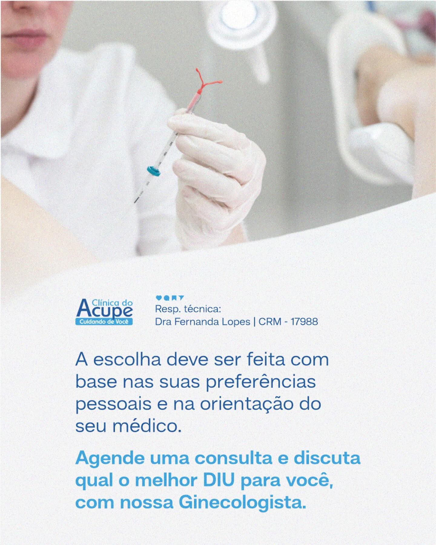 Agende uma consulta com nossa ginecologista para discutir qual opção é ideal para você!