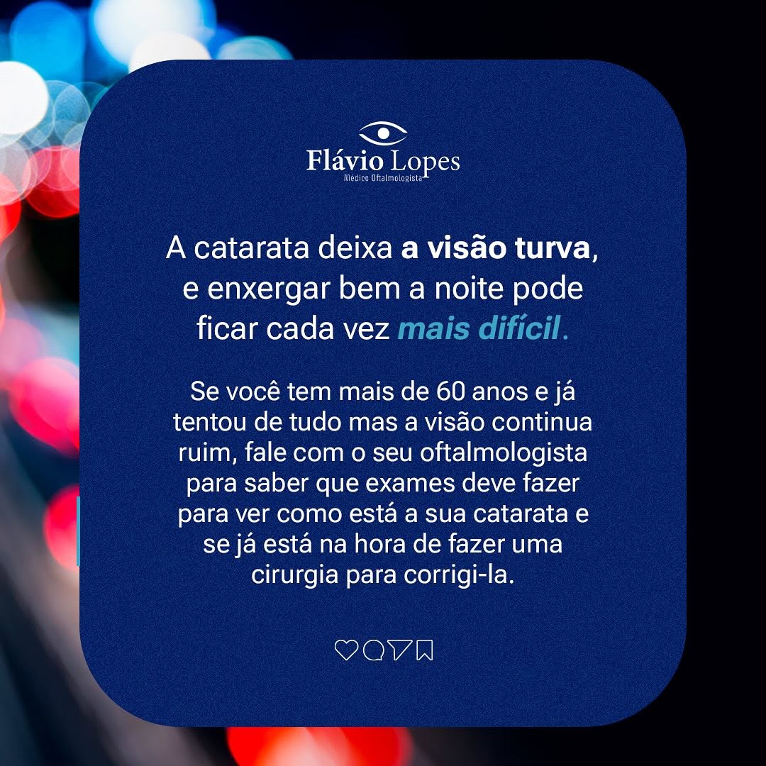 A visão está ruim por aí?