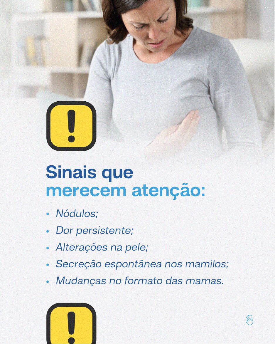 Fique atenta aos sinais do seu corpo e agende uma consulta!