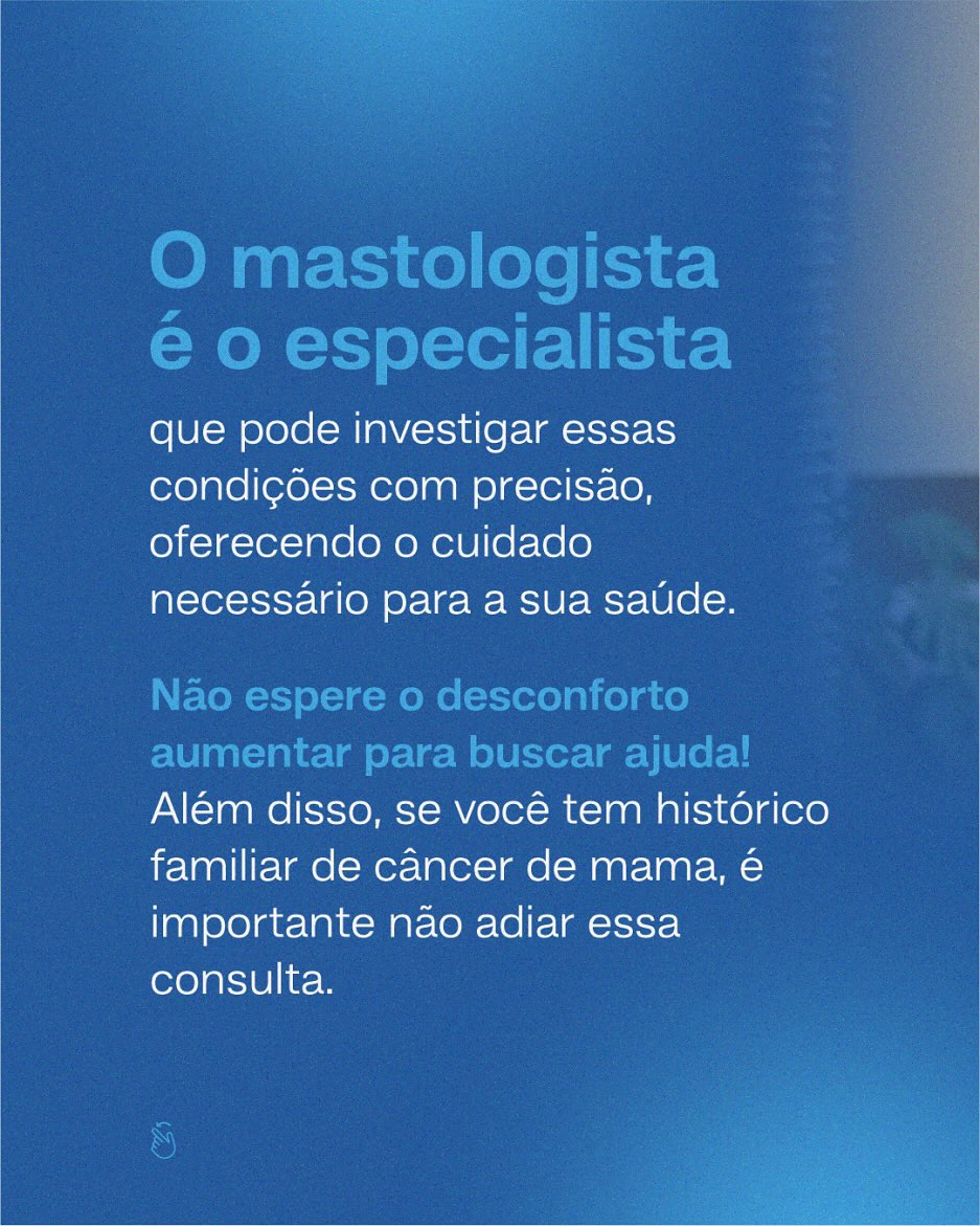 Fique atenta aos sinais do seu corpo e agende uma consulta!
