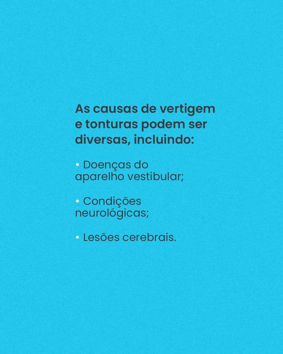 Você está ciente disso?