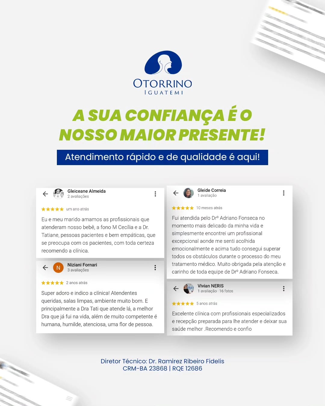 Nossa prioridade é cuidar da sua saúde, e queremos fazer isso da melhor forma possível.