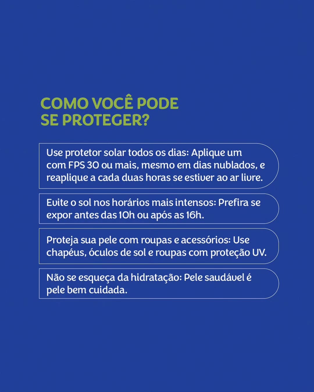 Você sabia que o câncer de pele é o tipo mais comum no Brasil, mas também é um dos mais preveníveis?
