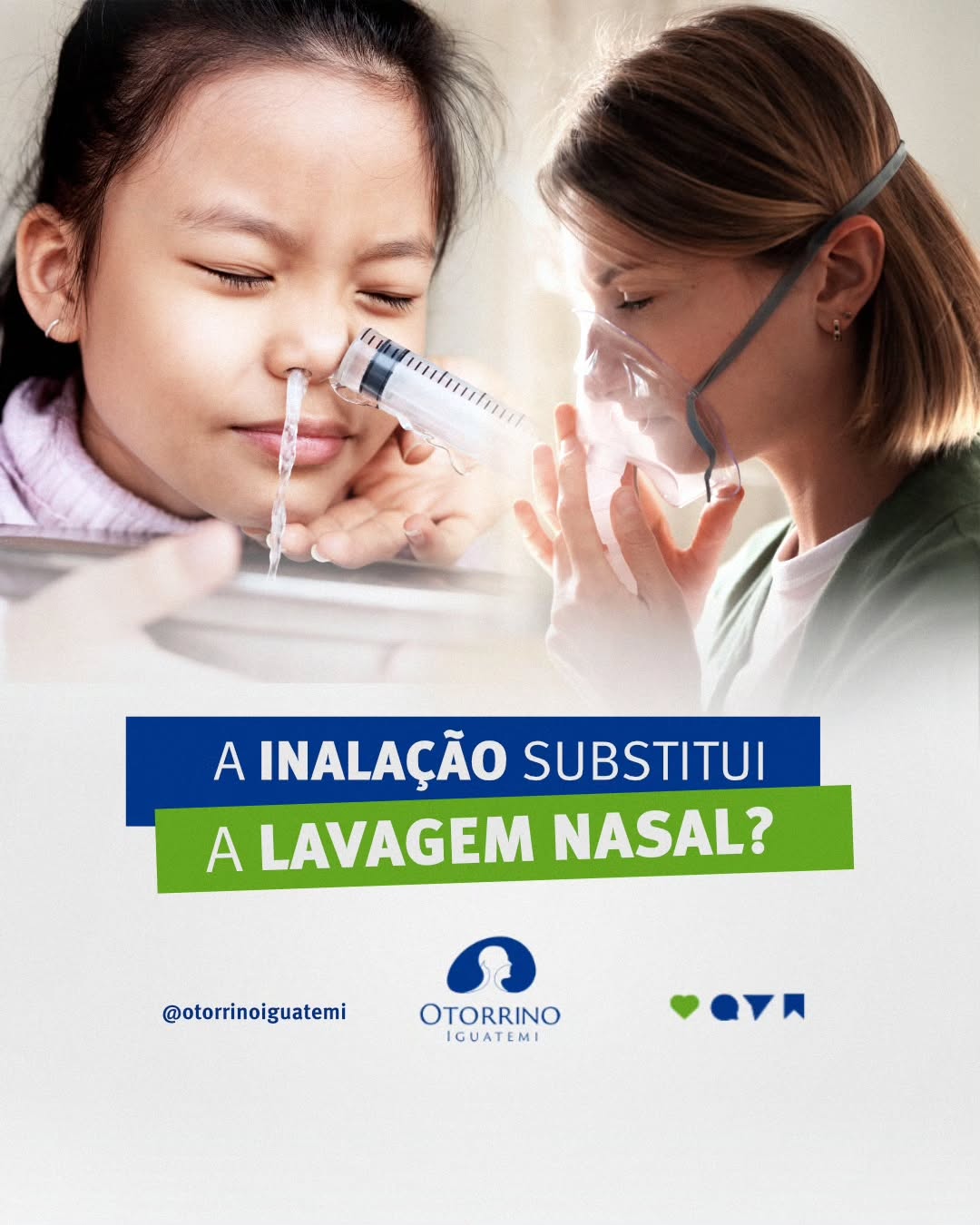 Mas será que a inalação pode substituir a lavagem nasal?