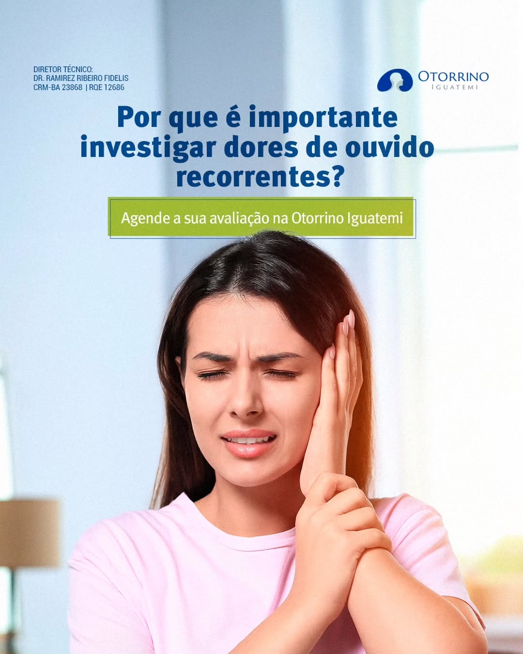 Se você tem sofrido com dores de ouvido recorrentes, não espere mais. Agende a sua avaliação na Otorrino Iguatemi