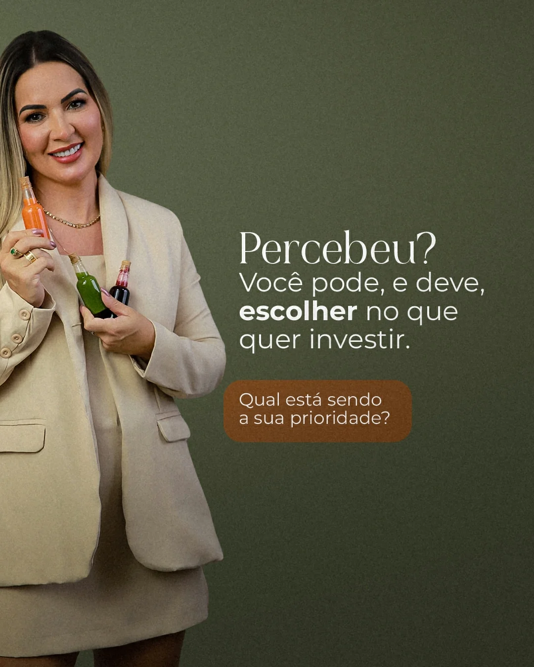 Se quer melhorar sua alimentação, sua saúde e sua relação com o corpo, eu posso te ajudar.