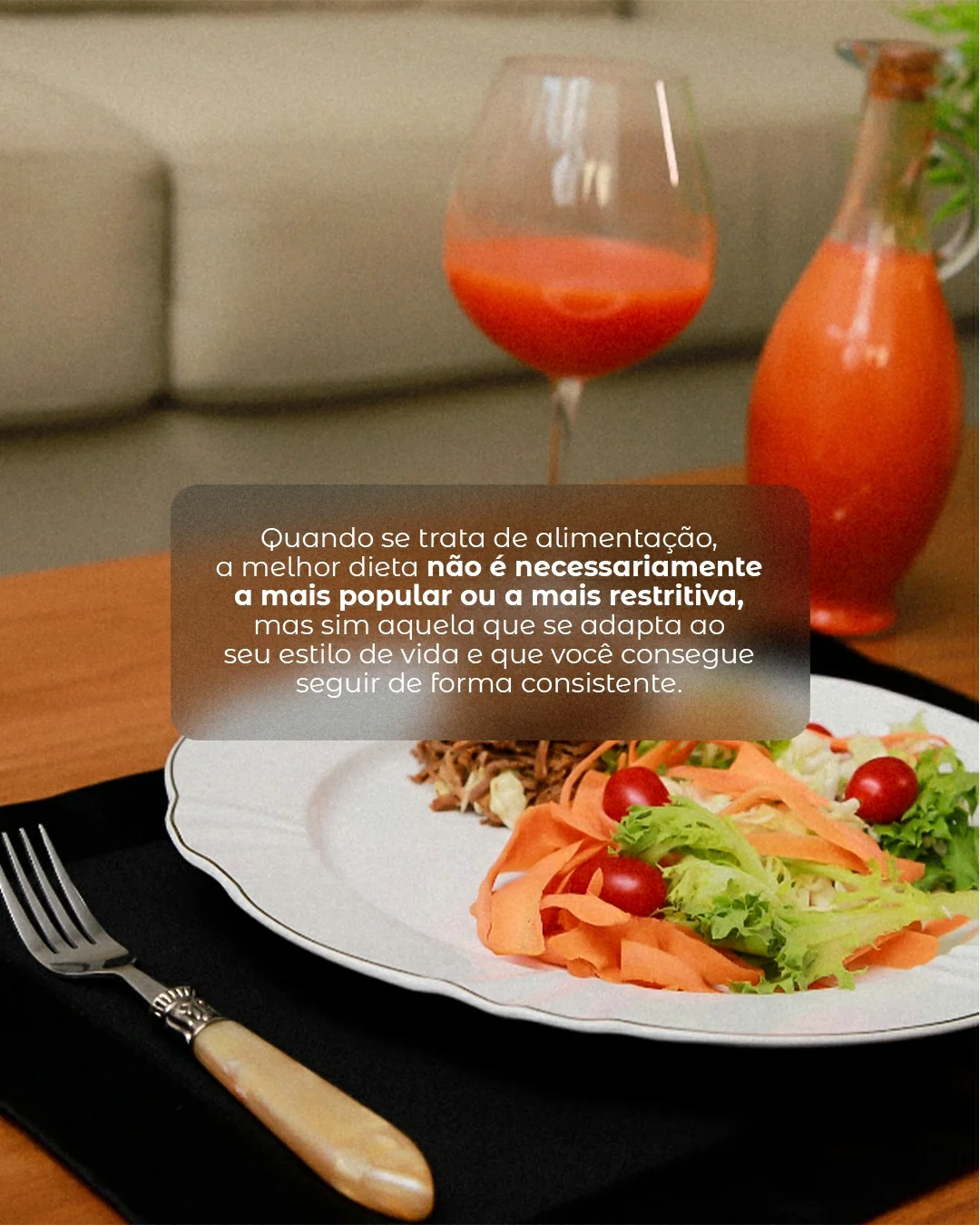 Não existe fórmula mágica quando o assunto é alimentação!