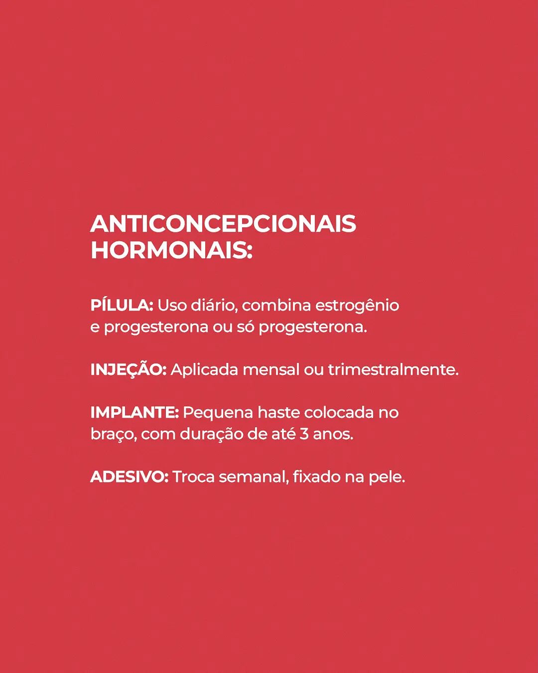 Para escolher o melhor tipo para você, é importante conversar com a sua ginecologista.