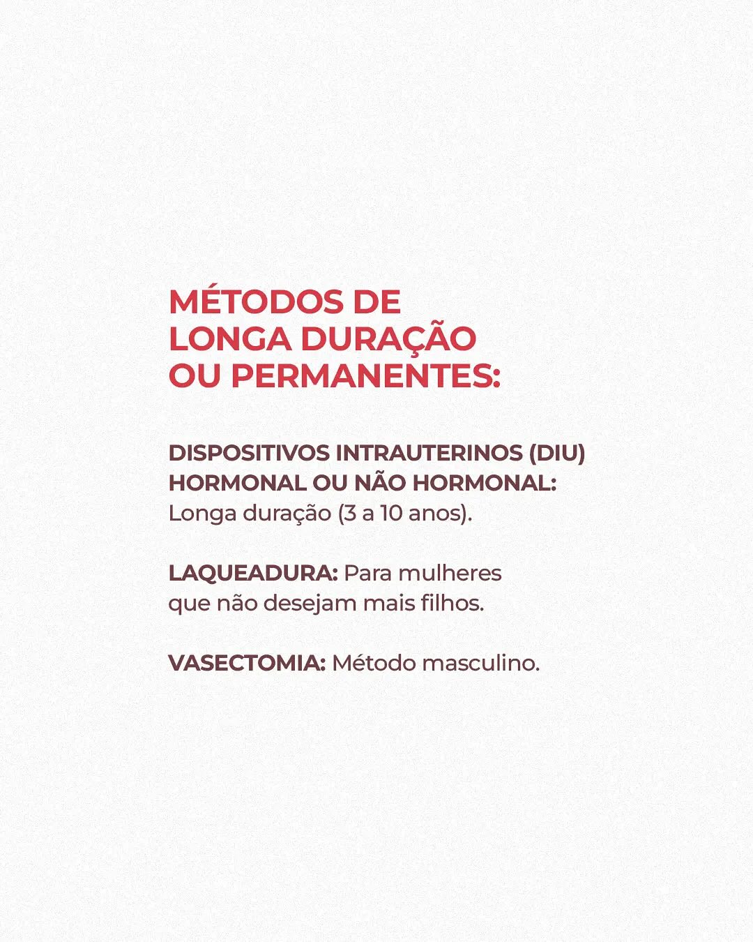 Para escolher o melhor tipo para você, é importante conversar com a sua ginecologista.
