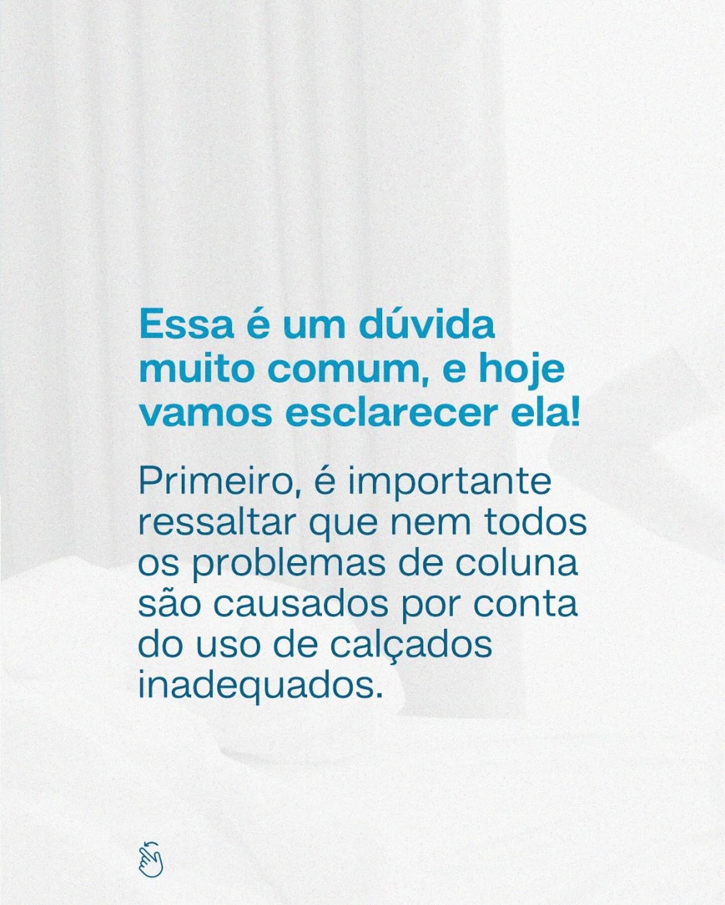 O tipo de calçado pode impactar minha coluna?