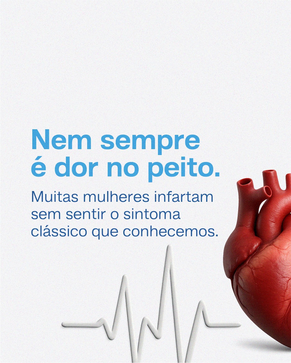 Coração das mulheres. Sabia que os sintomas do infarto nelas pode ser diferente?