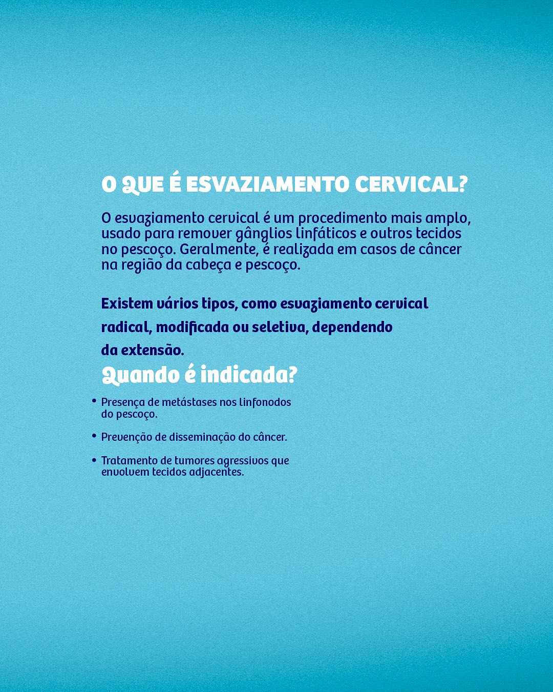 Ressecção tumoral e esvaziamento cervical: Quais  são as diferenças?