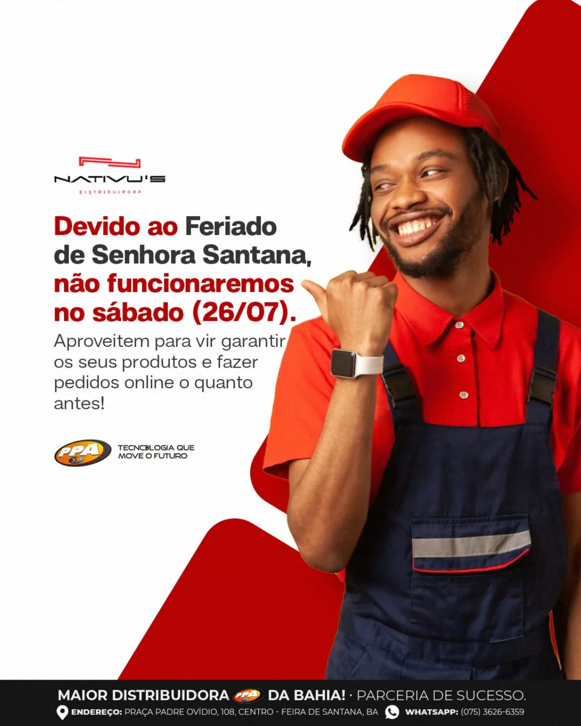 A equipe da Nativu’s está pronta para te atender até sexta. Corre e aproveita!