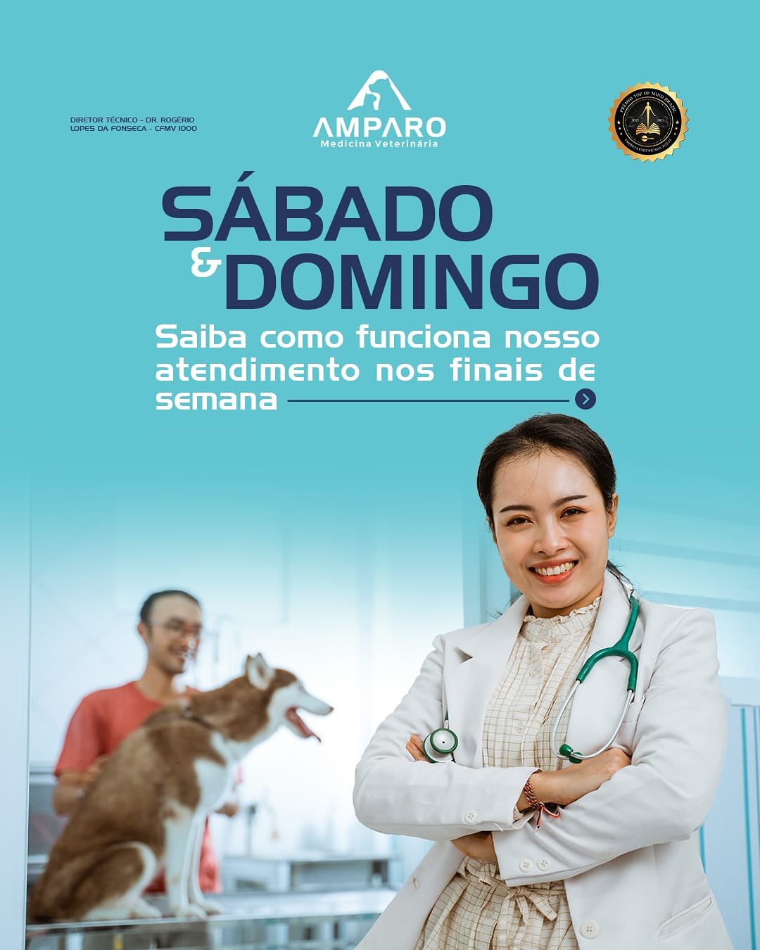 Atendimento 24 horas, inclusive aos finais de semana.