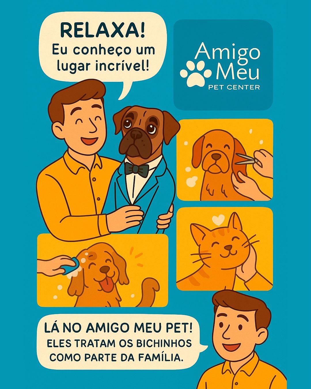 Aqui, cada banho é uma experiência de cuidado.
