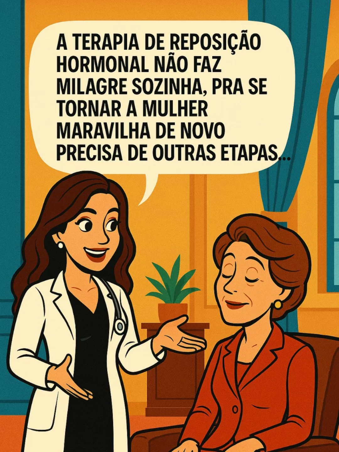 Quer saber como retomar o controle e atravessar a menopausa com leveza, saúde e autoestima lá em cima? Me chama!