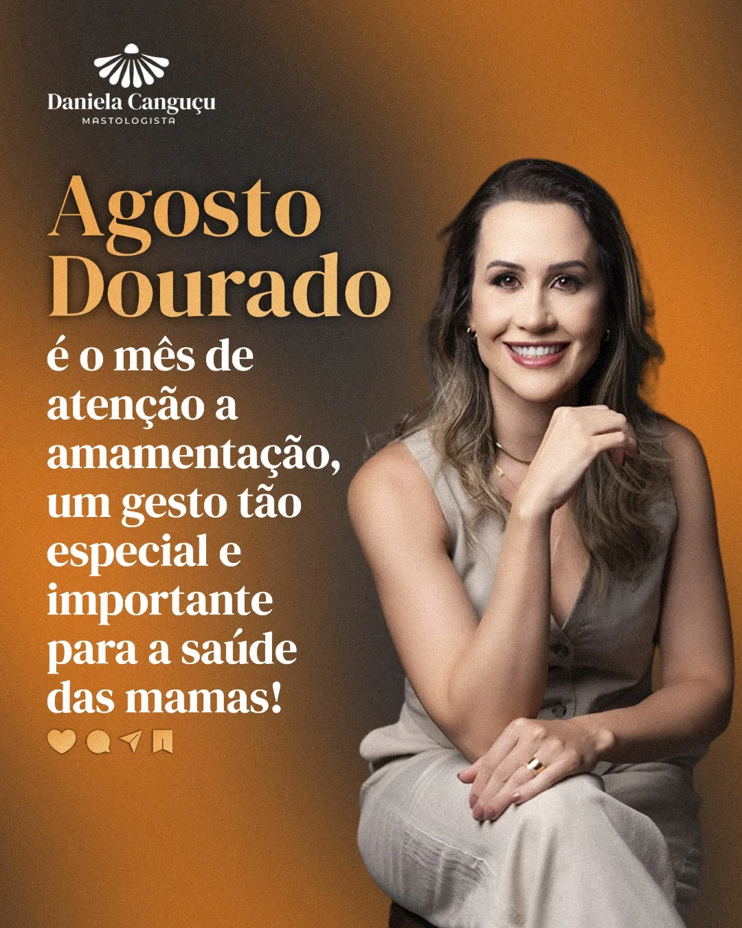 #agostodourado Amamentar é...