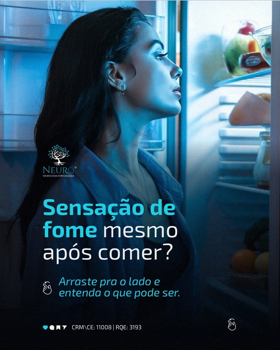 Sensação de fome mesmo após comer?