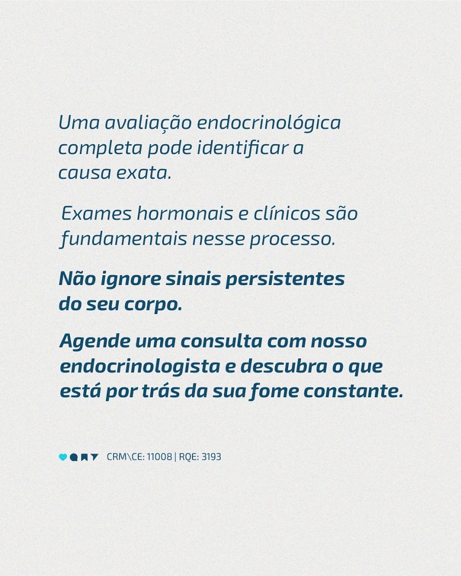 Sensação de fome mesmo após comer?