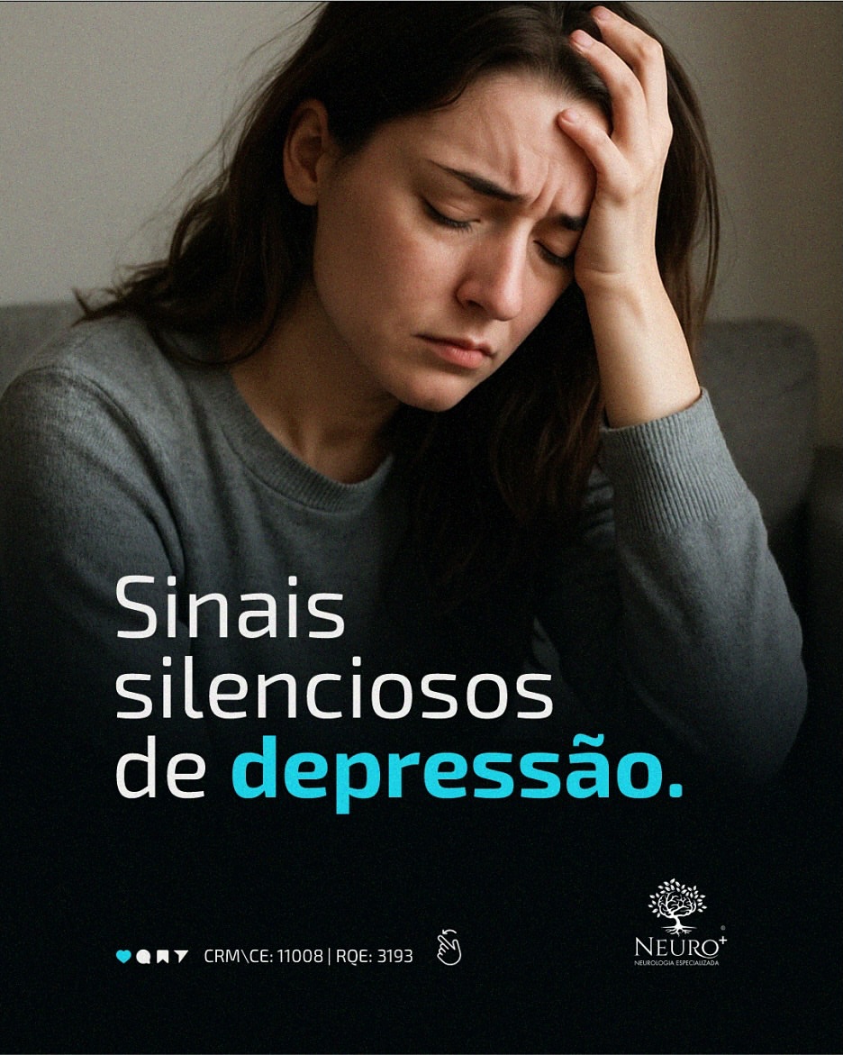 Sinais silenciosos de depressão.