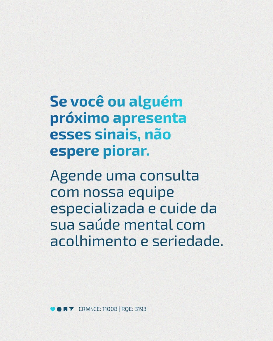 Sinais silenciosos de depressão.