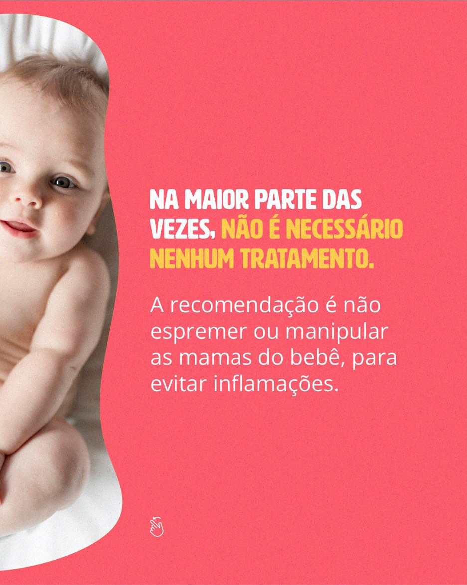 Mama aumentadas em bebês. O que isso significa?