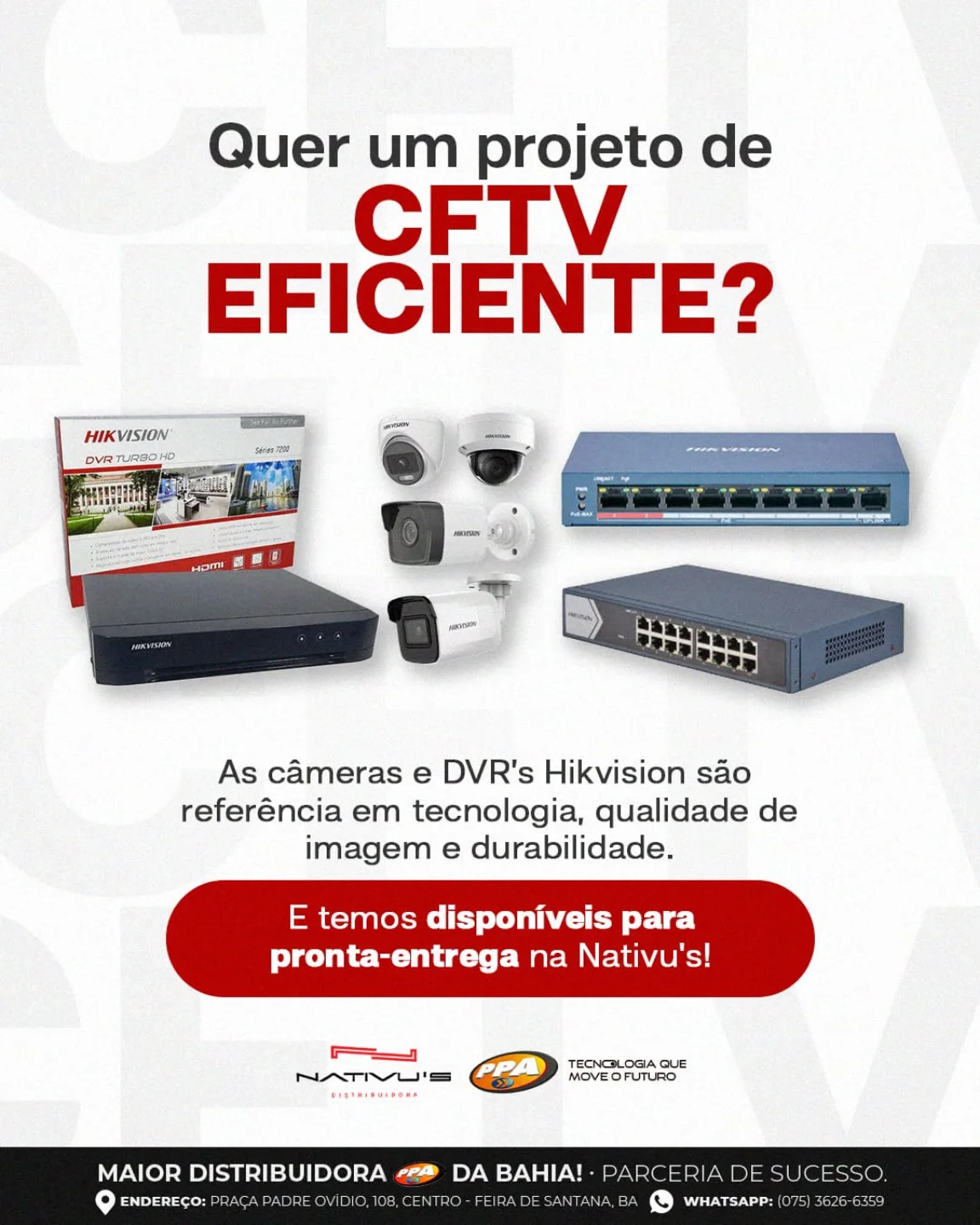 Conte com a Nativu’s Distribuidora para fornecer os melhores equipamentos!