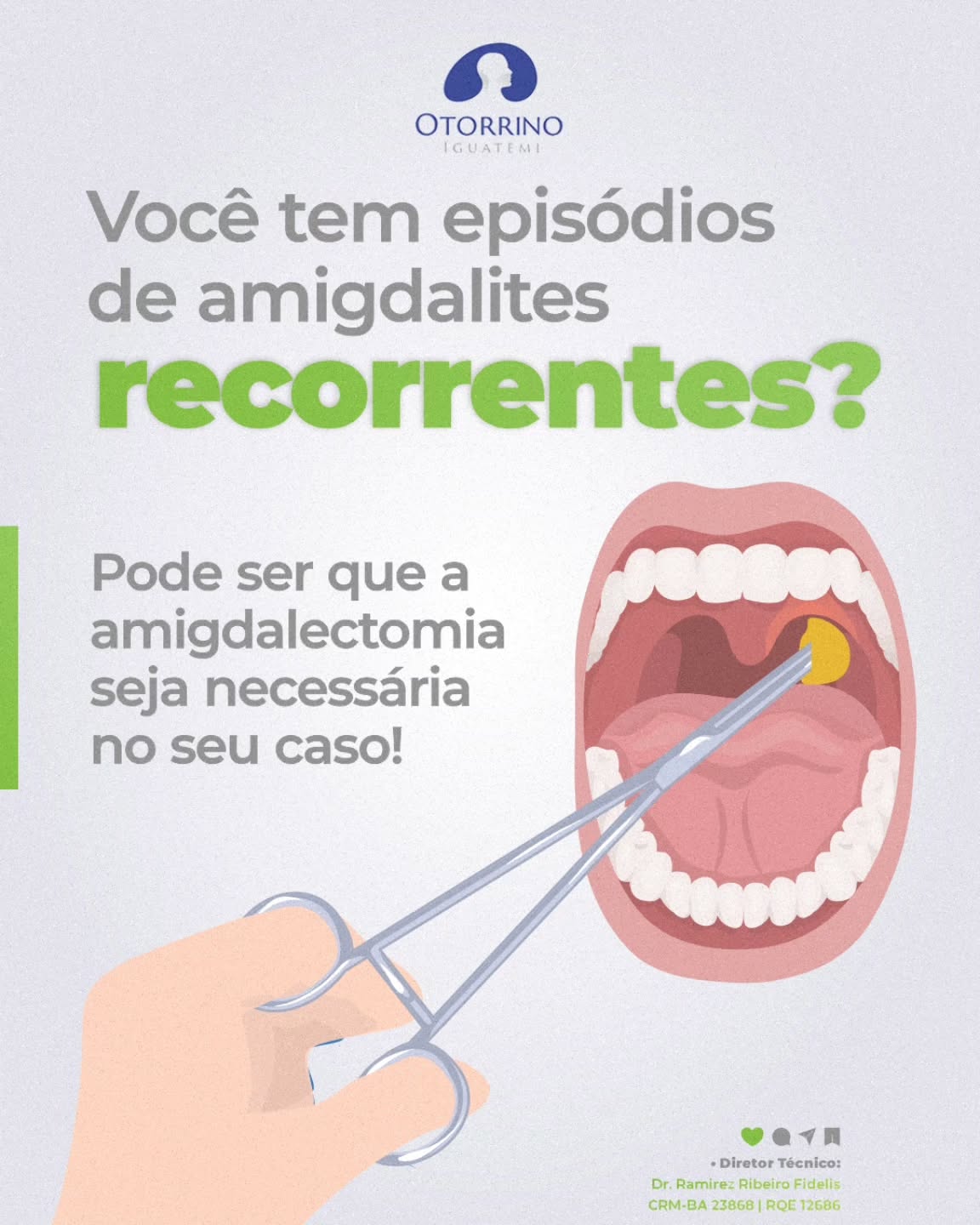 Você tem crises de amigdalite com frequência?