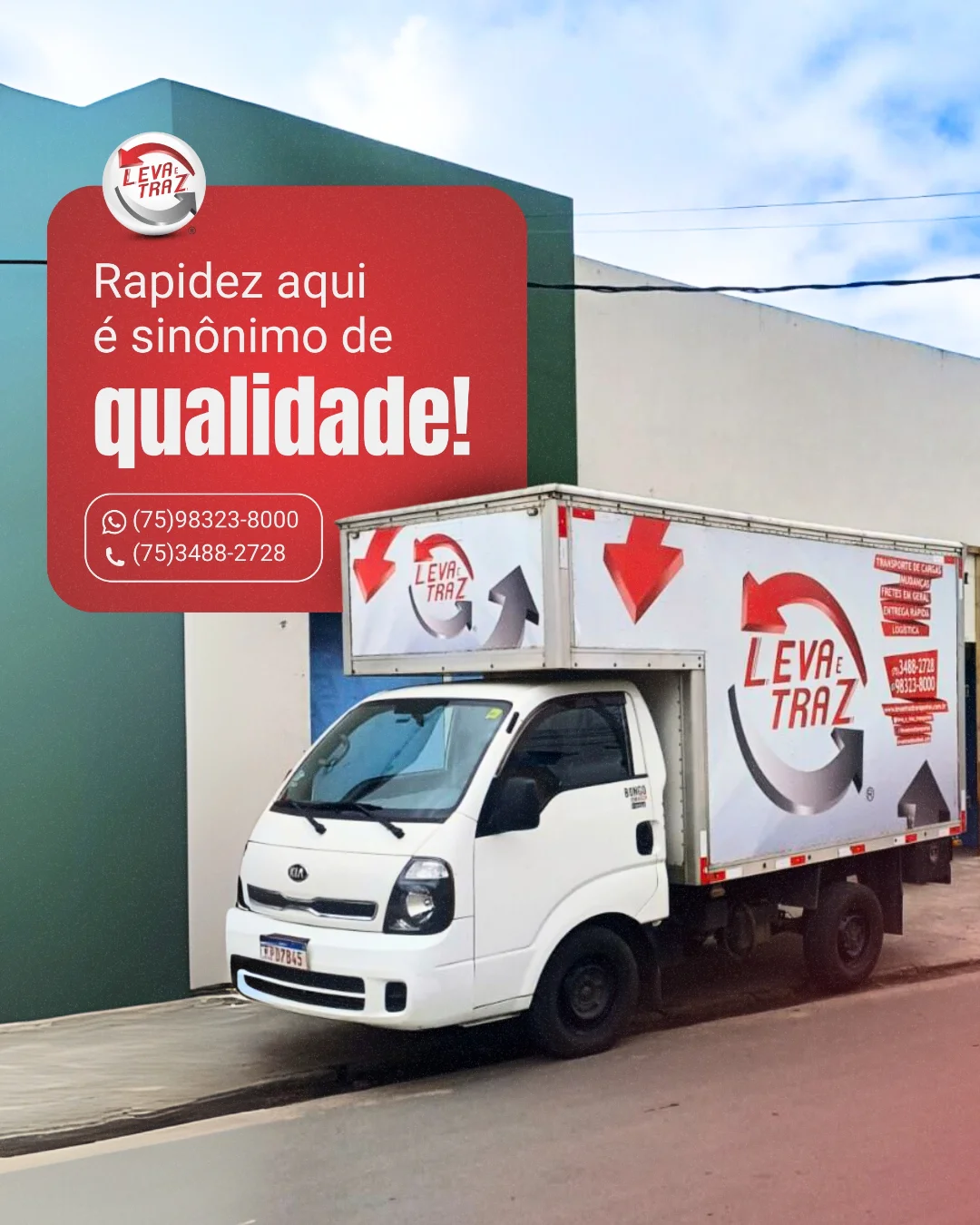 Rapidez combina com a qualidade que a Leva e Traz entrega!