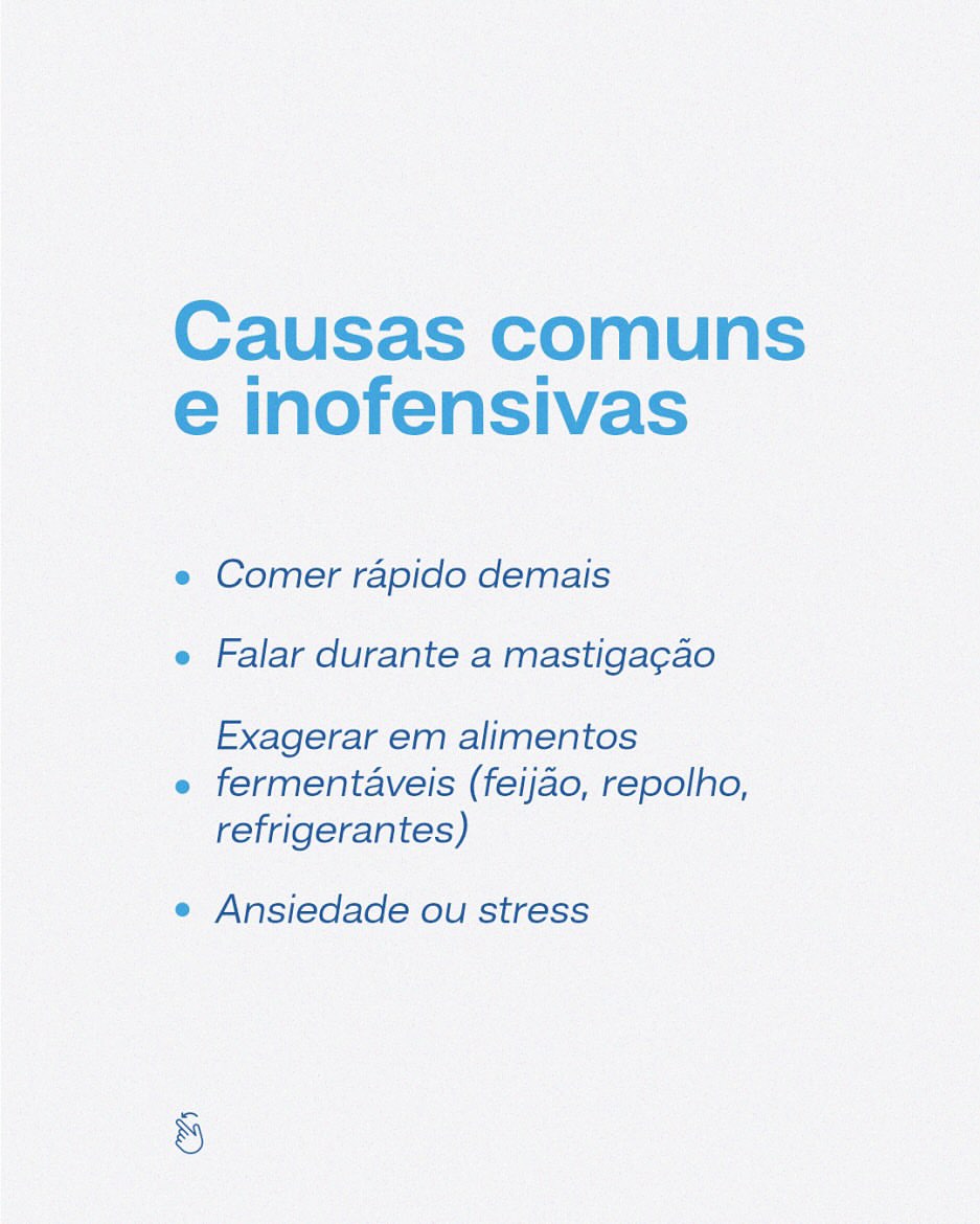 Se sente estufado depois das refeições?
