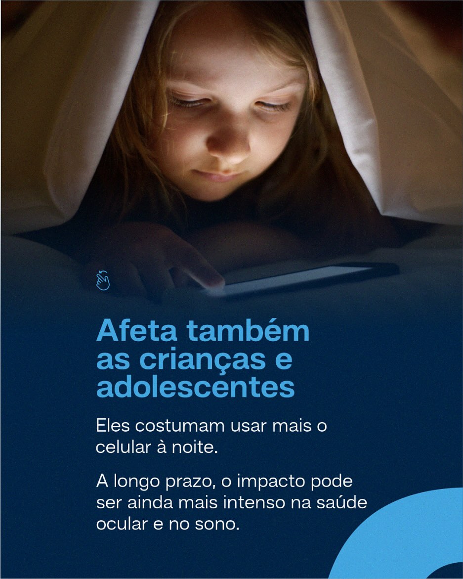 Lu do celular a noite. Como afeta seus olhos sem você perceber?