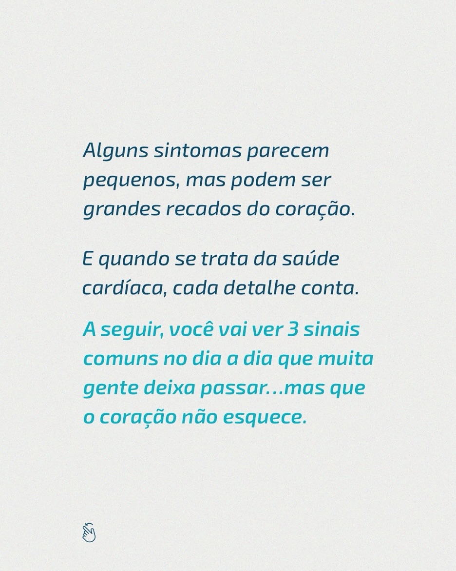 3 sinaos comuns no dia a dia que muita gente ignora, mas o coração não esquece
