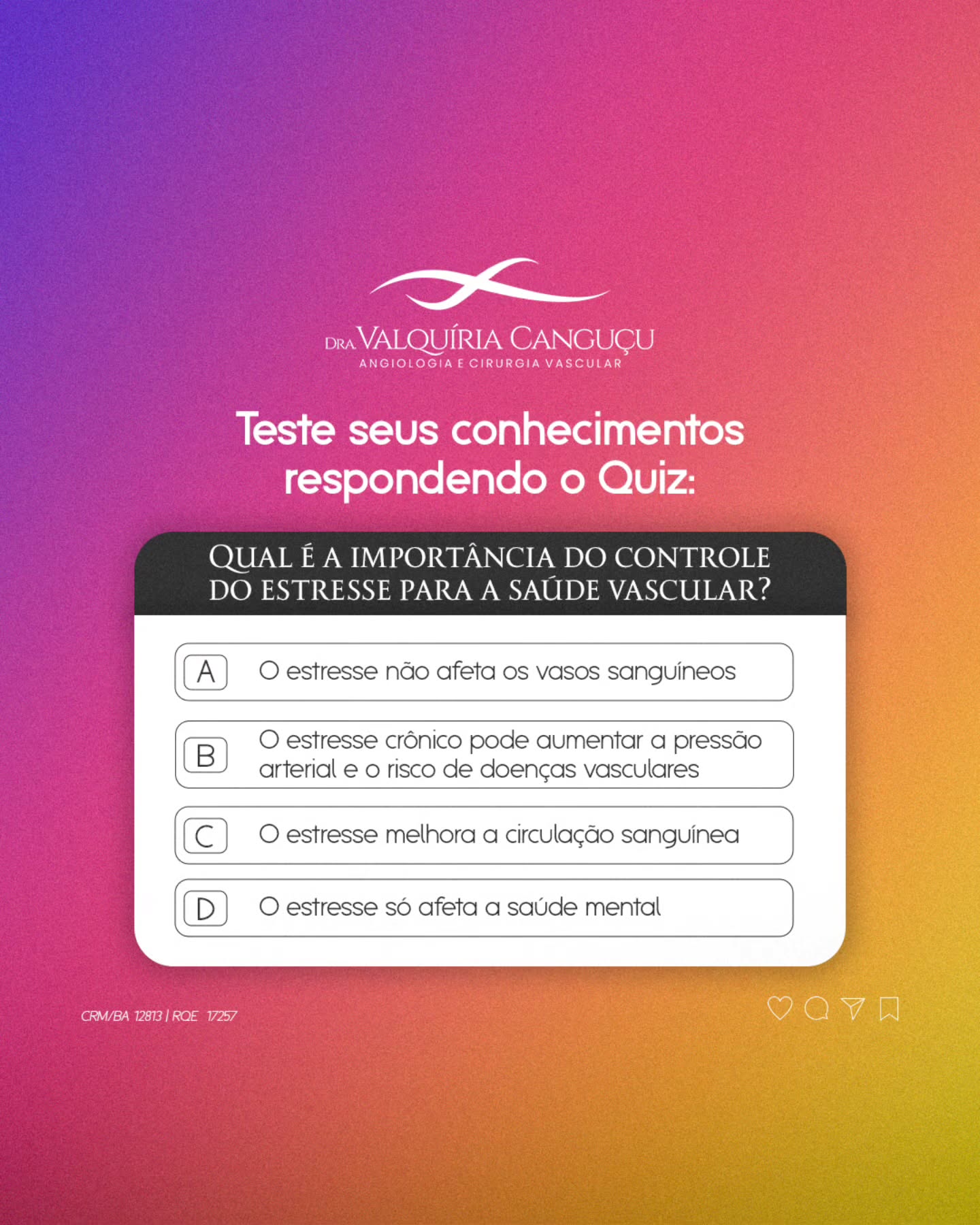 Teste seus conhecimentos respondendo o Quiz.
