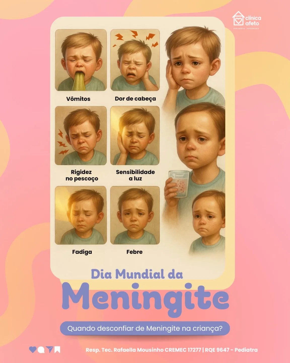 Hoje é o Dia Mundial da Meningite