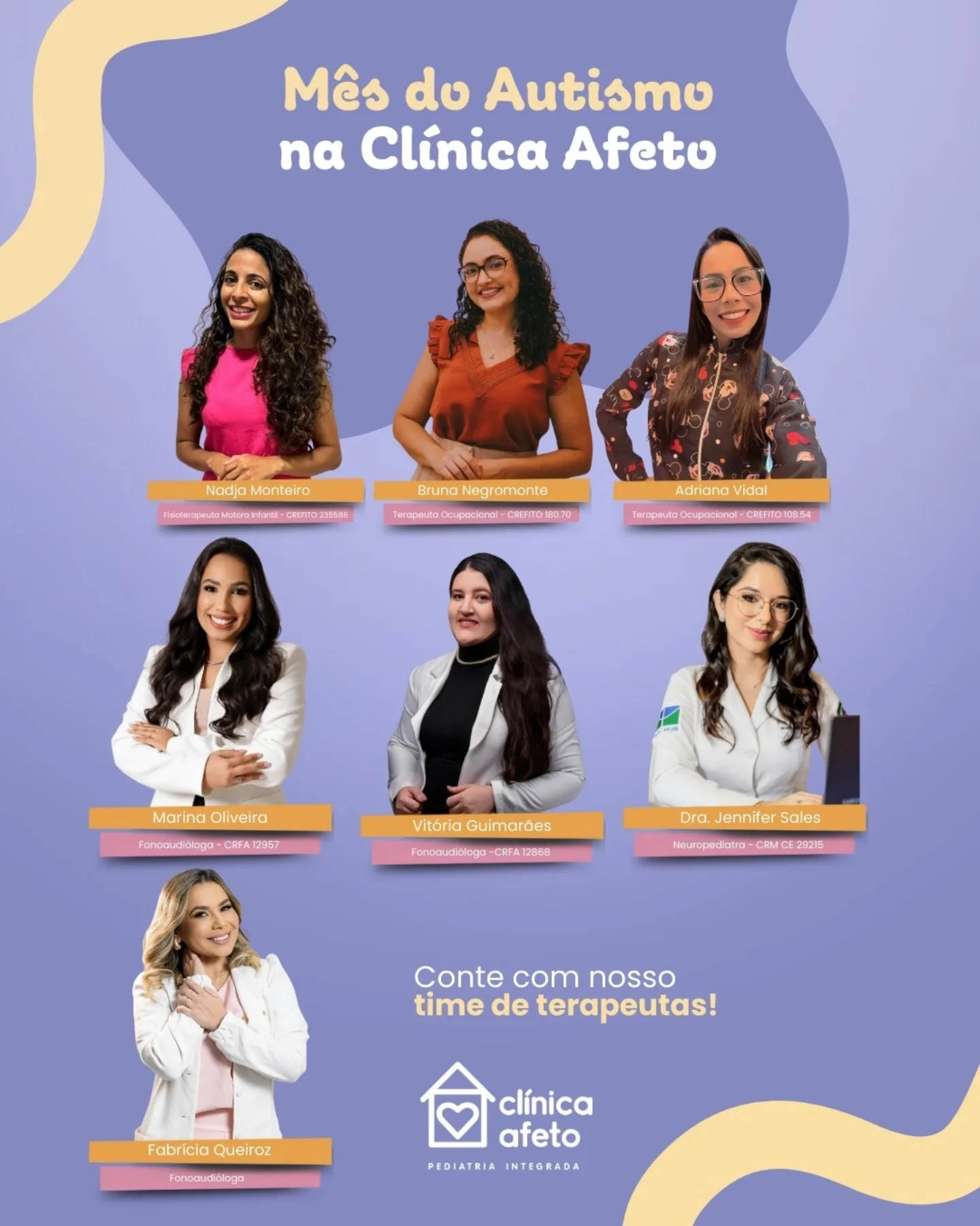 Abril é o Mês da Conscientização do Autismo - Conte com os profissionais da Clínica Afeto!