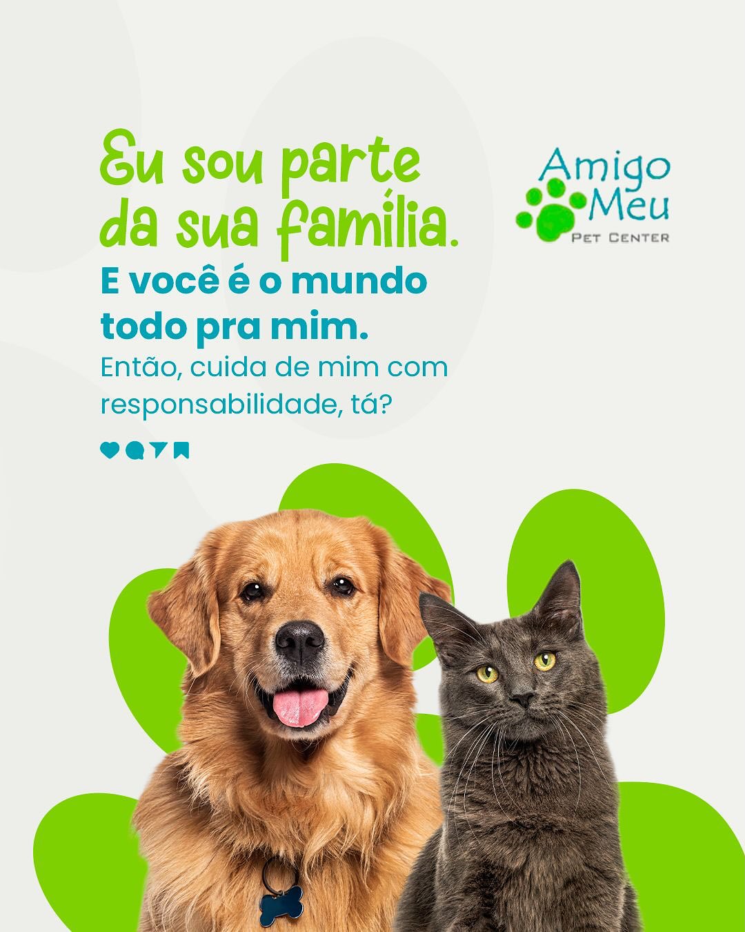 Traga seu amigão para a Amigo Meu Pet e deixe a gente cuidar dele com o carinho e a responsabilidade que ele merece!