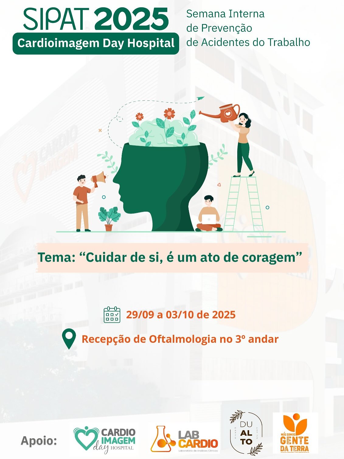 Venha participar, aprender e fortalecer o cuidado com você e com o próximo