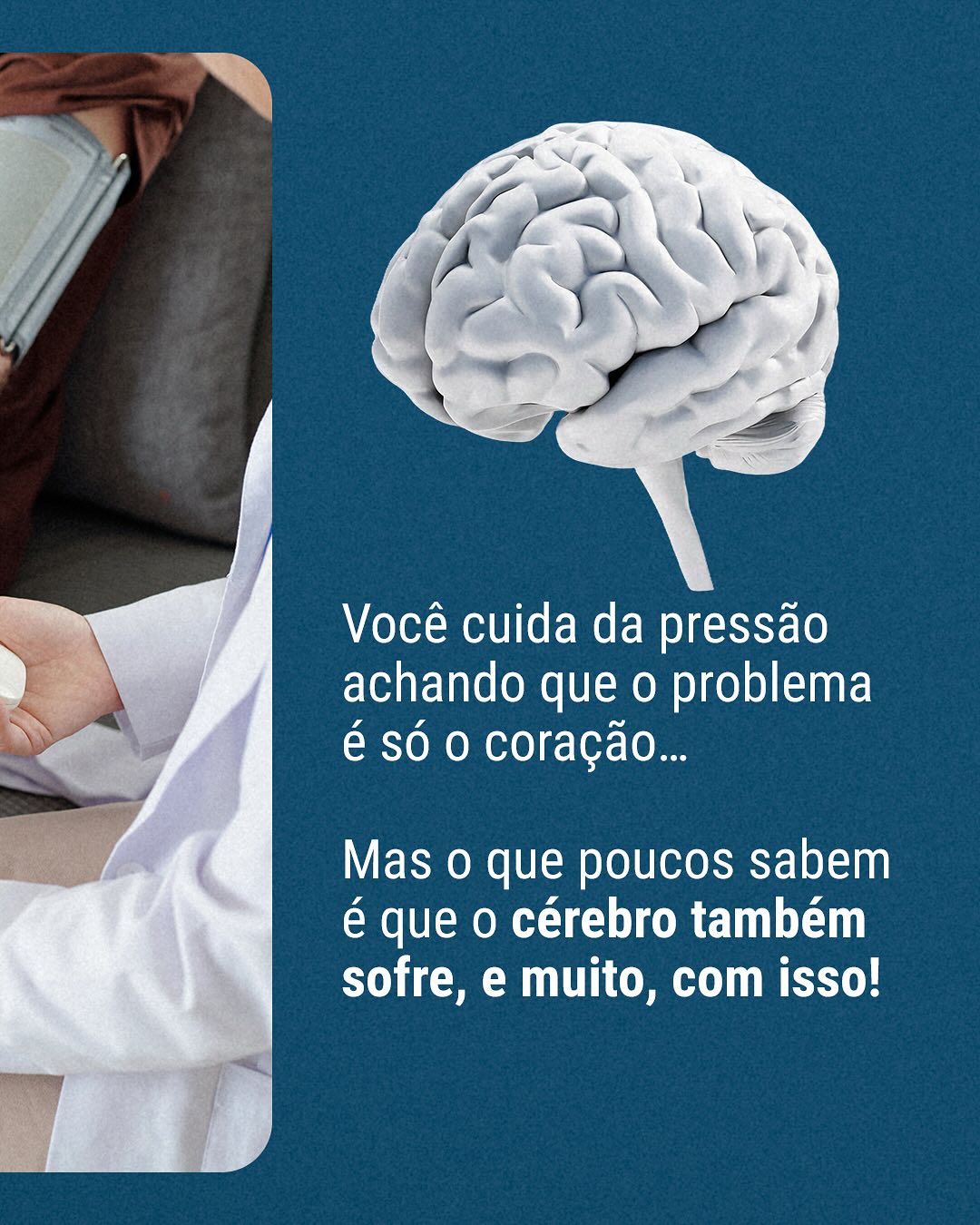 Ninguém te conta, mas sua pressão alta pode afetar diretamente seu cérebro