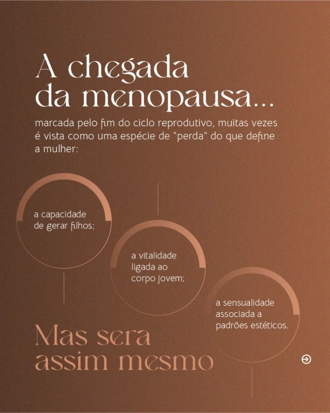 Medos da menopausa. Você ler isso hoje