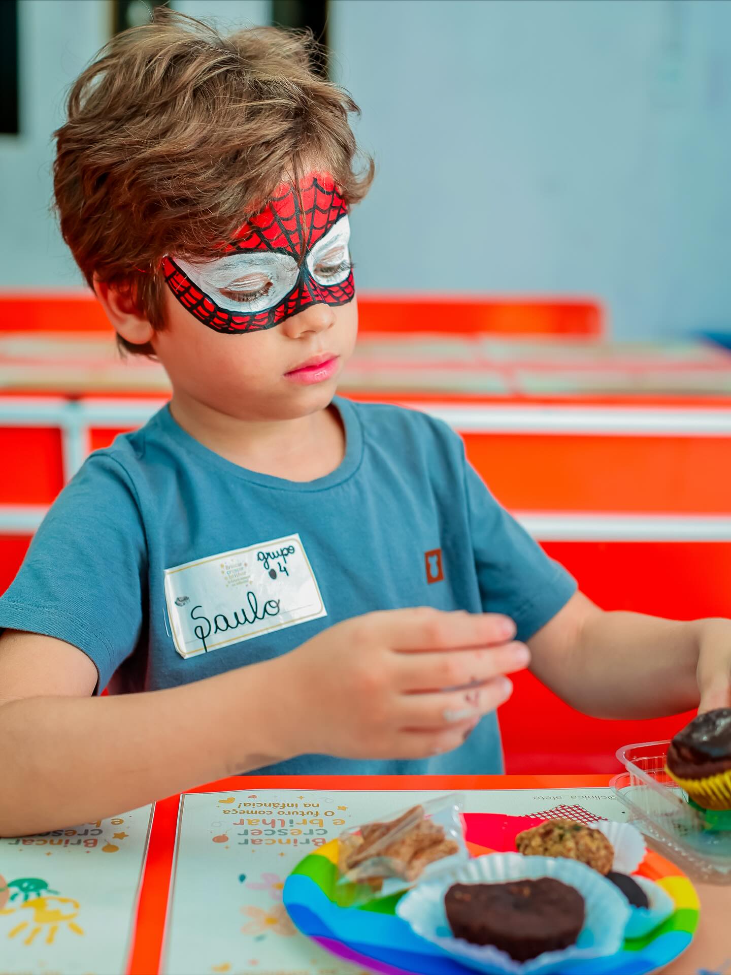 Foi especial demais ver os pequenos experimentando e aprovando os nossos lanchinhos saudáveis e nutritivos