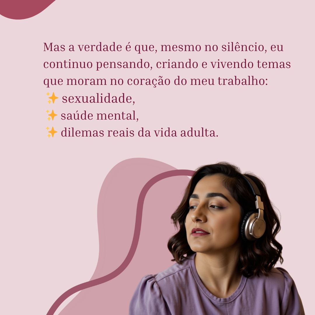 Estou de volta com uma novidade que é meu podcast:: Só mais uma perguntinha!?